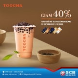 Toocha giảm 40% cho chủ thẻ SCB